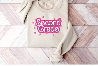 Second grade first day of school shirt for girls,2nd grade barbie shirt,pink back to school shirt for girls,barbie back to school sweatshirt