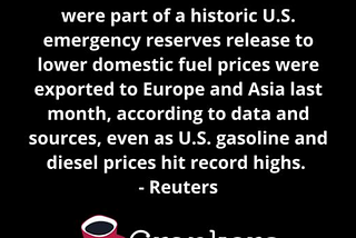 Is the US Government selling our oil reserves overseas?