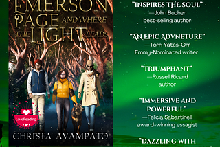 My second novel, Emerson Page and Where the Light Leads, launches today