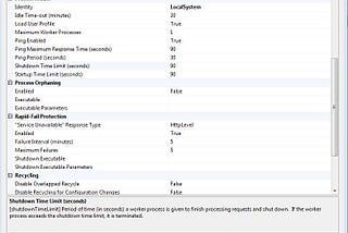 Turning off IIS app pool overlap recycle