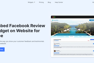 Facebook review widget plugin