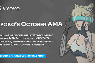 Join Kyoko for Our October AMA