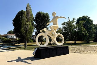 The installation in Rimini was dedicated to Marco Pantani [Photo: ©Vickey Maverick]