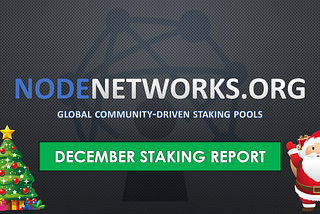 Node Networks December Staking Report — Fusion (FSN) & Cardano (ADA) Pool Updates and Stats