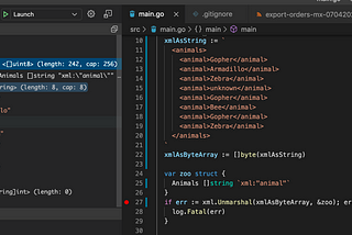 Golang: parsing xml