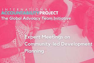 Uniting for community-led development