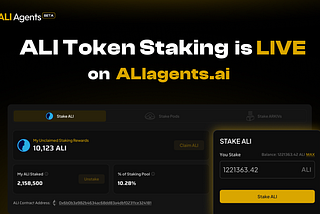 Announcing the ALI Token Staking Campaign