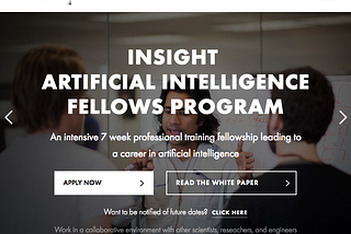 Insight Artificial Intelligence Fellow Program launches in Silicon Valley and New York