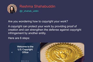 6 Steps to Copyright