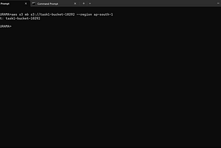Creating an S3 bucket and upload items through the Command Line Interface (CLI) and Application…