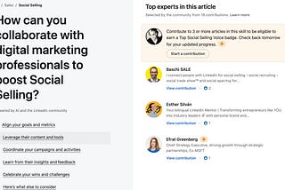How can you collaborate with digital marketing professionals to boost Social Selling?