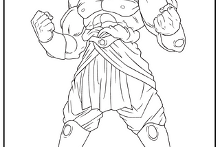 Broly Coloring Pages For Kids Free Printable