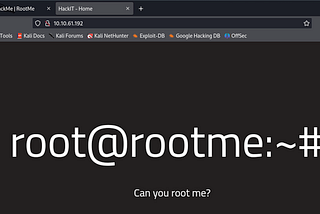 Tryhackme-RootME-ctf writeup