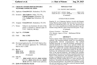 Cirrus360’s patent on programmable networks