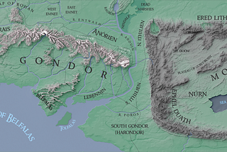 Mapping Gondor and Mordor