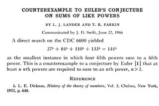 The World’s Shortest Mathematics Papers: Fermat’s Last theorem and Euler’s Conjecture