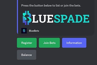 Blue Bets — Placing a Bet