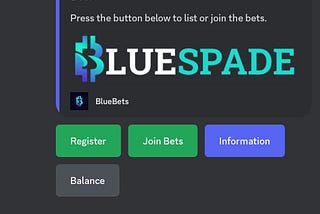 Blue Bets — Placing a Bet
