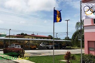 Goldfield Solar Completes Solar Carport for the Barbados Olympic Association