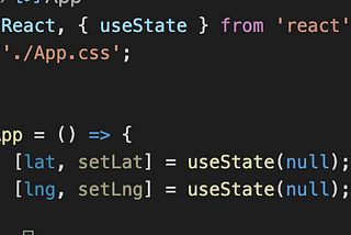 Geolocation API with React