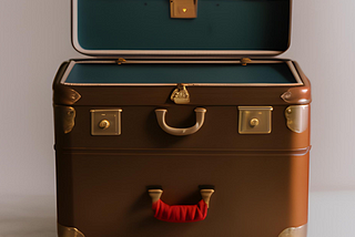 Repurposed Vintage Suitcase Nightstand