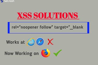 XSS in Open Redirect which uses attribute rel=”noopener follow” target=”_blank Via Browser Modern