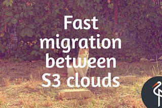 Fast migration from the cloud S3 storage to an own based on min.io