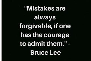 Dealing with mistakes