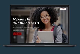 Case study: Yale school of art website redesign