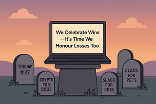 A graveyard showing failed indie hacker projects