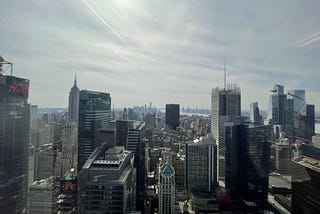 View from Times Square, looking south west.