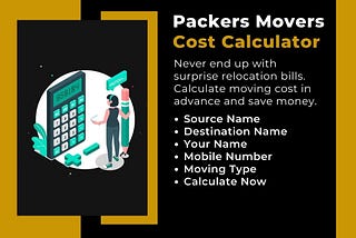 Packers and movers cost calculator