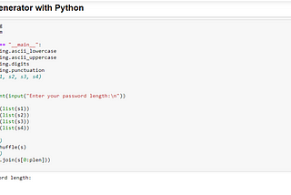 Password Generator with Python