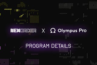 The Olympus Pro Bonding Program is Live