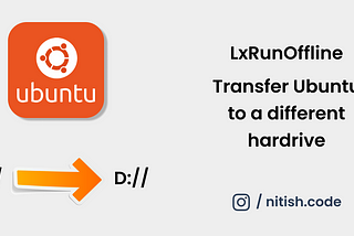 LxRunOffline Windows 10/11: Move Ubuntu to a different drive | WSL2