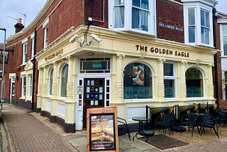 The Golden Eagle pub.