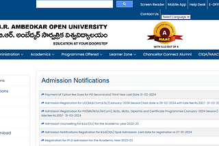 How To Apply For Admission To Dr.B.R. Ambedkar Open University