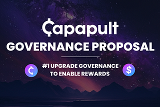 #1 GOVERNANCE PROPOSAL: Upgrade Governance to enable rewards