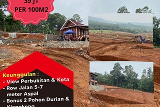 BU DIJUAL CEPAT, Hubungin 0812–1244–2489, Harga Kavling Tanah Di Bogor Di Kavling Desa Wisata…