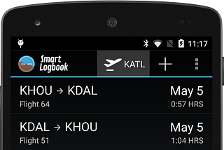 Smart Logbook airport detection