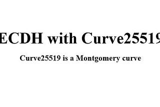 ECDH with Curve25519 with Python