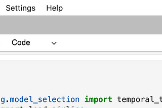 Jupyter Lab Notebook with a default environment setting.