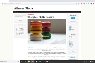 PART ONE: SHITTY COOKIES by Allison Olivia — The Oracle and Curator of Edible Beauty