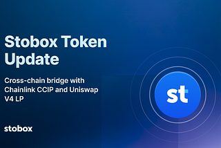 Stobox Token Update: The Next Chapter in the Future of Tokenization