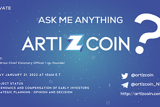 Artizcoin AMA Jan 21, 2022