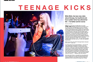 Billie Eilish appears in the September 2019 issue of Hey Mag