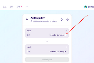 Providing liquidity on Doracakeswap