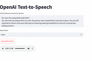 A Comprehensive Guide to Using OpenAI Text-to-Speech for Audio Generation