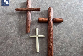 Wooden crosses made from maple, oak, and pine from the Upper Peninsula of Michigan.