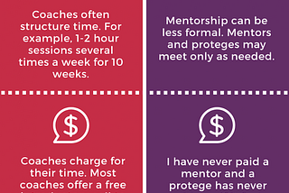 WHAT’S THE DIFFERENCE BETWEEN A COACH AND A MENTOR — AND WHEN DO YOU NEED EACH?